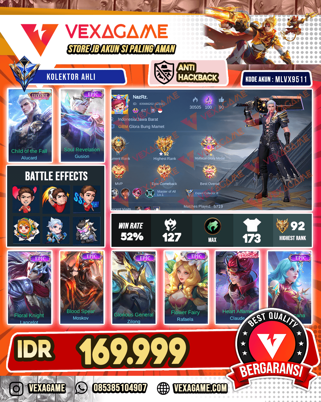 Alucard Luckybox | Gusion Epic