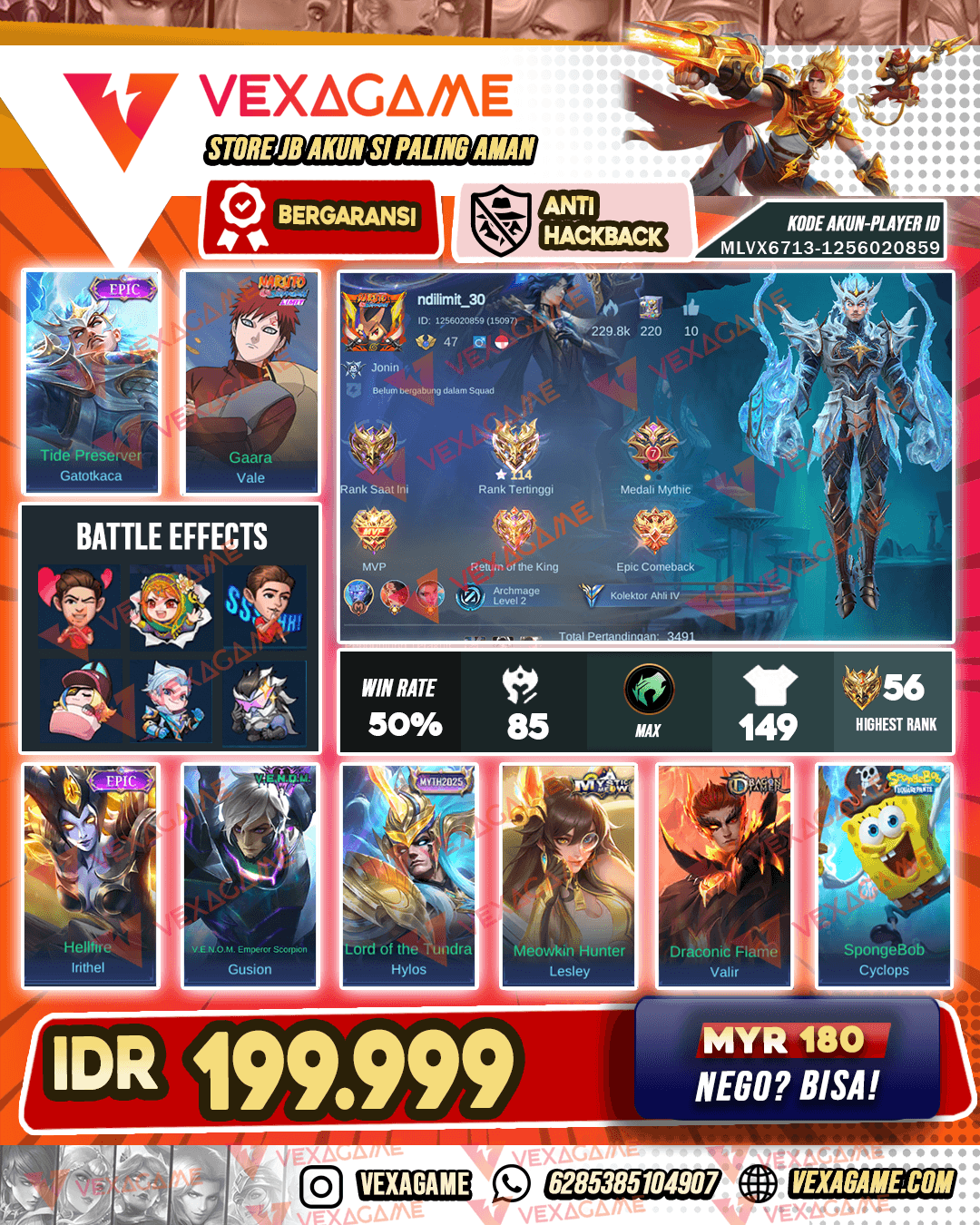 Gatotkaca Epic | Hylos MYTH | Emblem MAX
