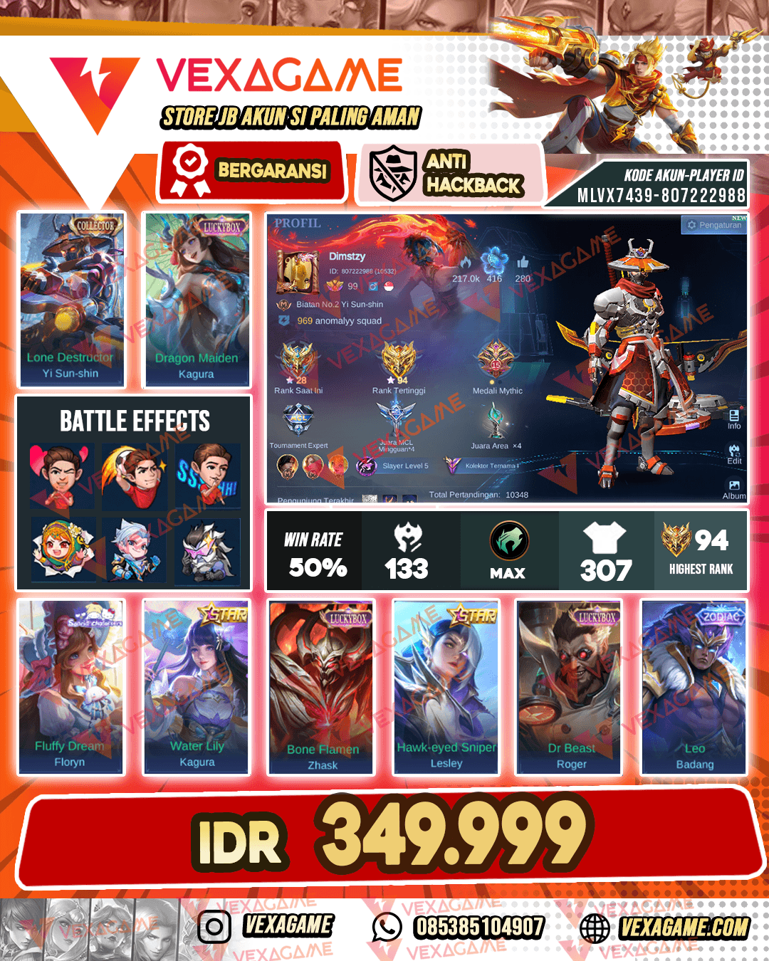 YSS Collector | 3 Luckybox | 2 Annualstar | Emblem Hero MAX