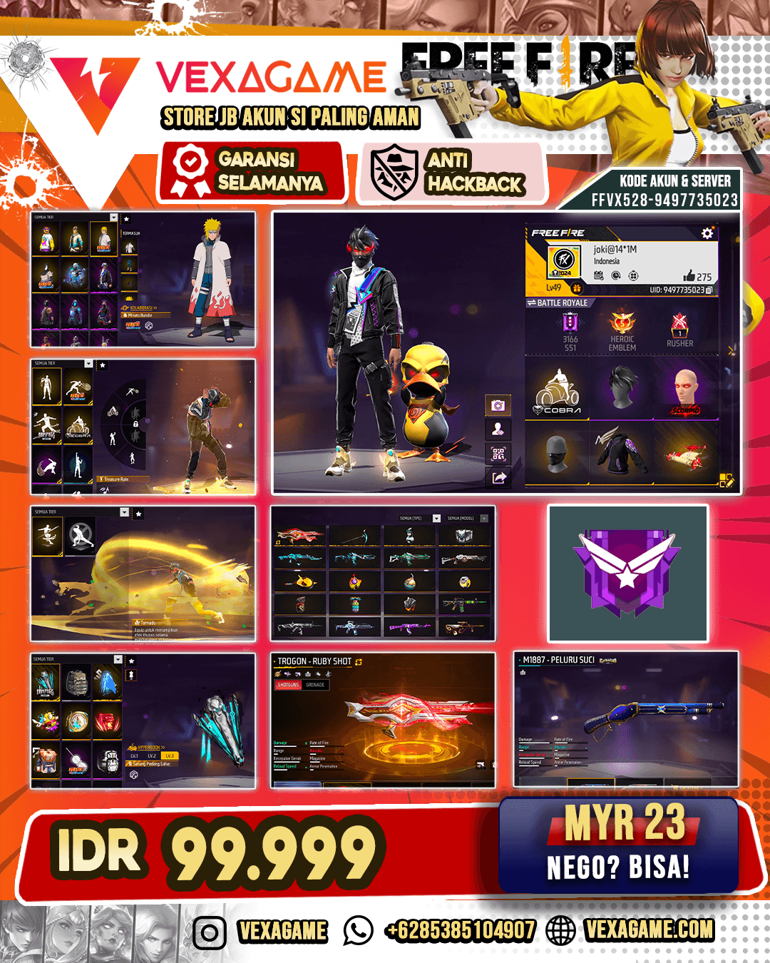 TROGON RUBY SHOT | AKA47 ICE AGE | EFEK KEDATANGAN TORNADO | VAULT 70+
