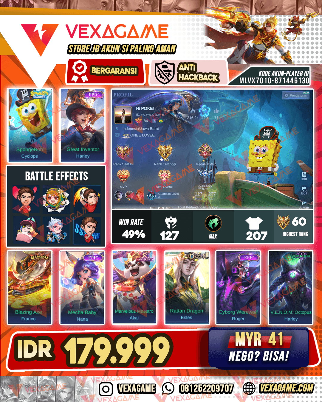 Cyclops Spongebob X Harley Epic | Emblem MAX