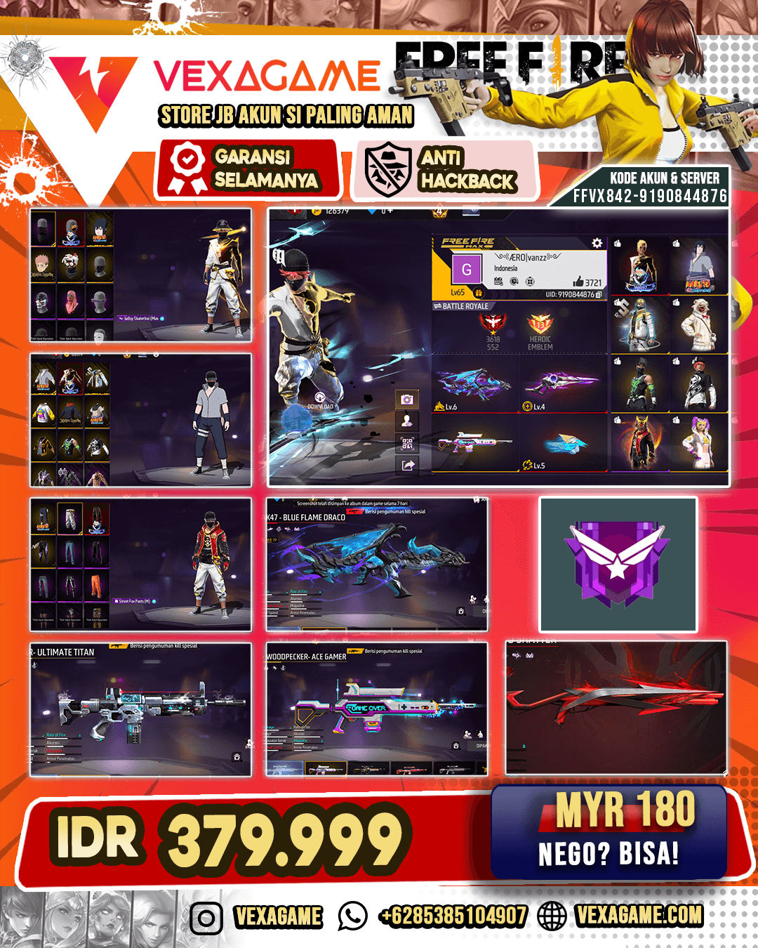 VAULT OTW 200 FULL GAGAH | SASUKE ON | EVO 7 OTW MAX 2 | TINJU MAX | SG EVO STERLING