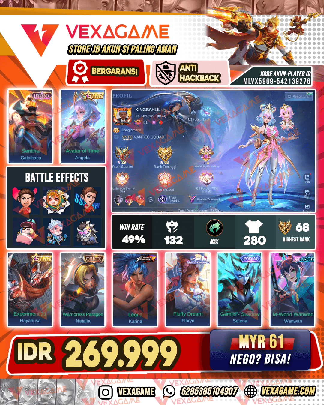 Gatot Luckybox | Angela Star | Emblem Max