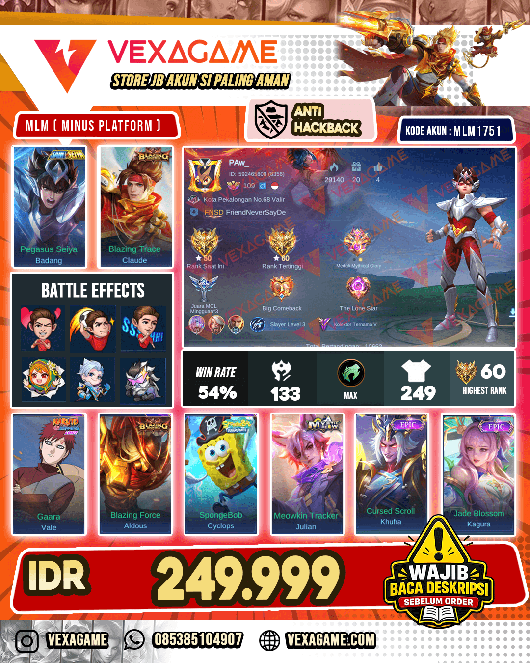 Badang Saint Seiya X Claude Blazing