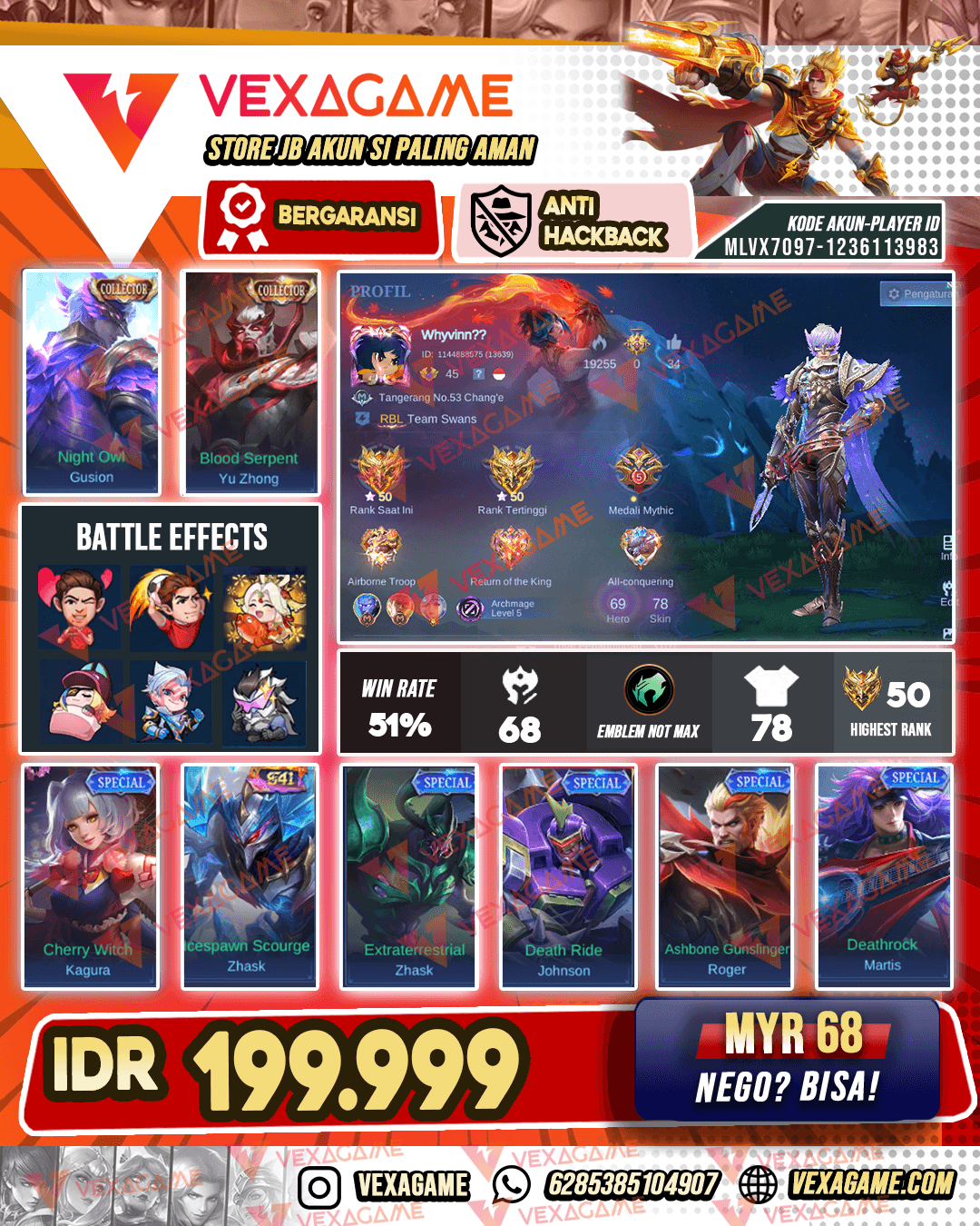 Gusion Collector | Yuzong Collector