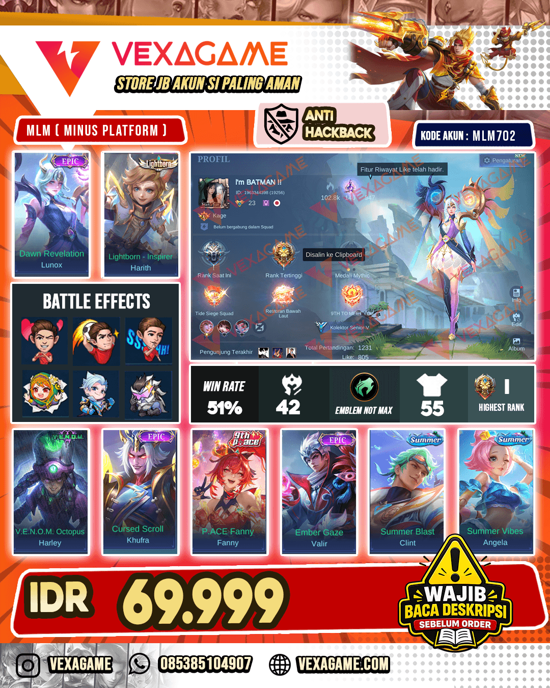 Lunox Epic X Harith Lightborn