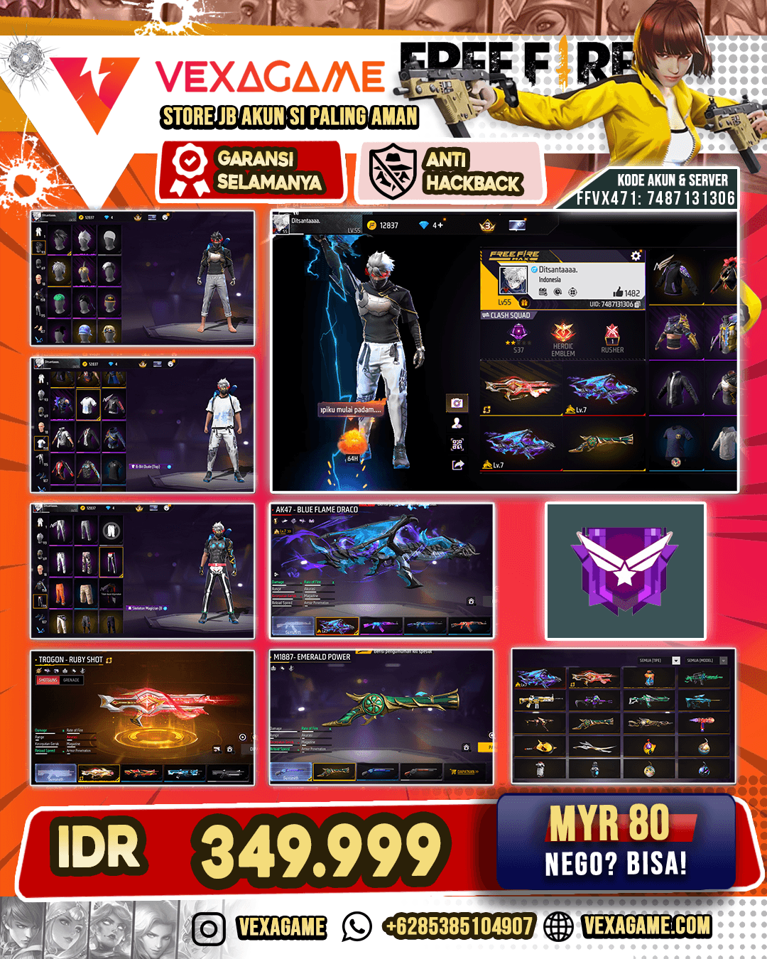 SG TROMPET | EVO AK47 MAX | TROGON RUBY SHOT | VAULT 150+
