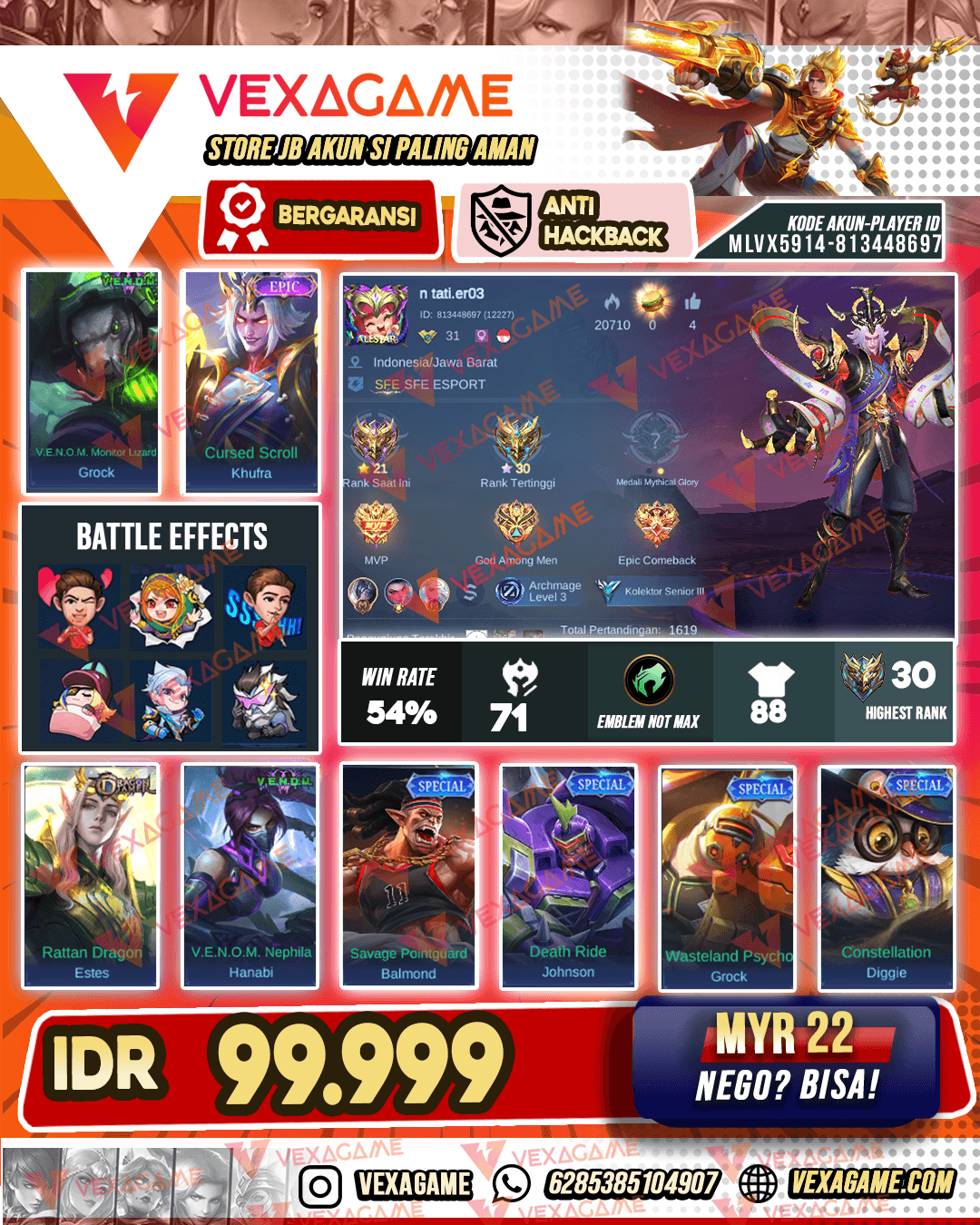 Khufra Epic | Grock Venom