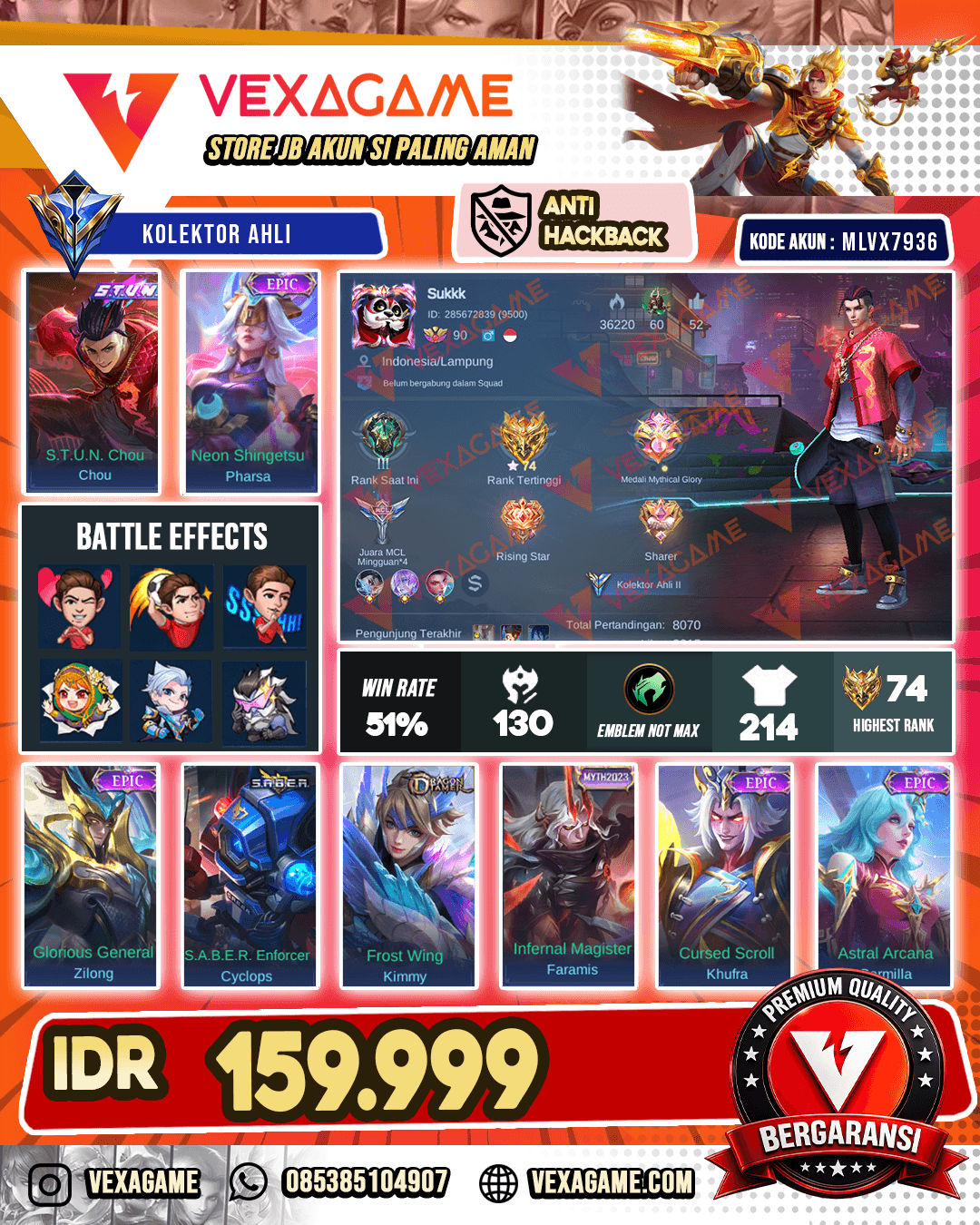 Chou Stun | Pharsa Epic
