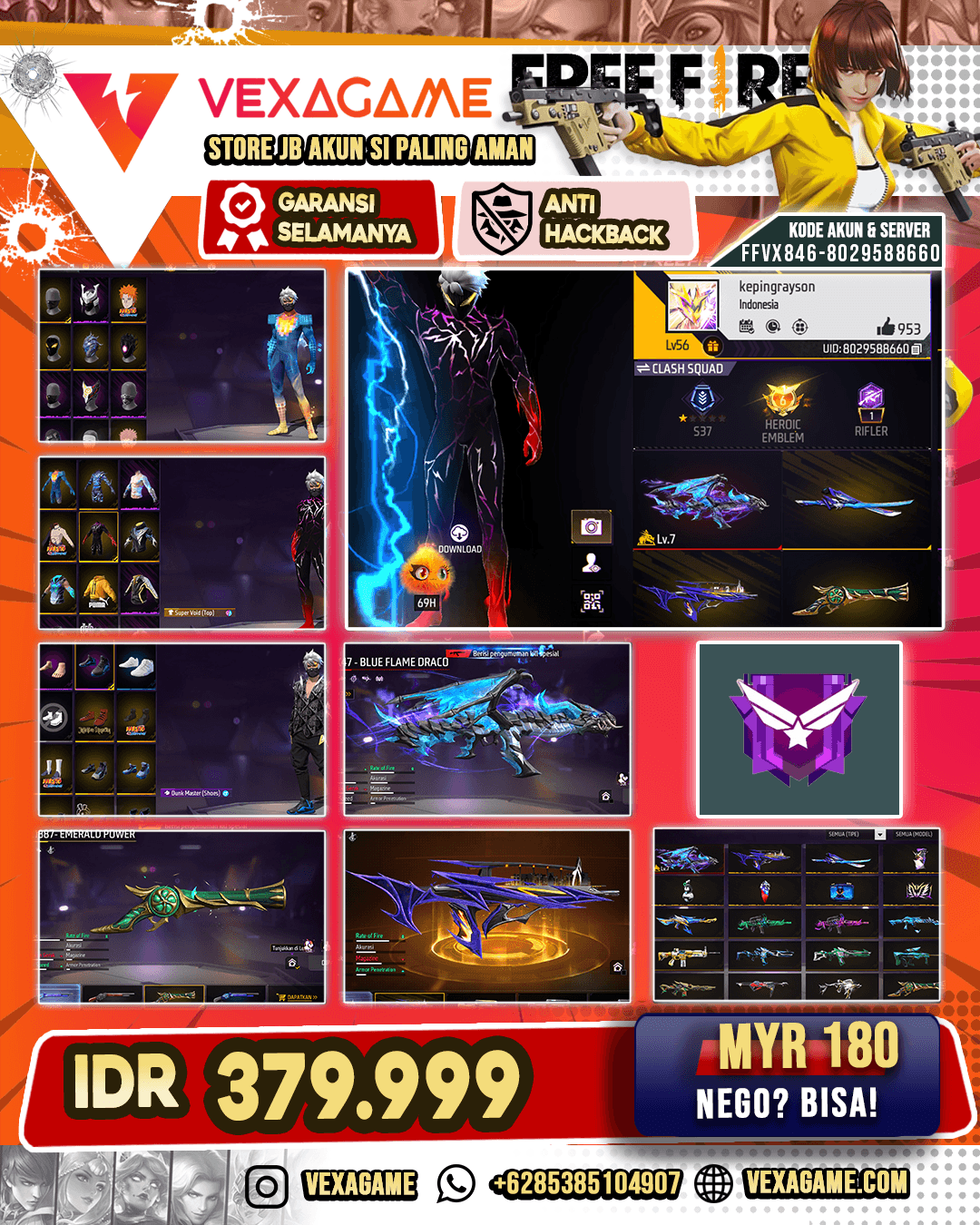 VAULD FULL GAGAH | CELANA PENJARA | RAMBUT KAKASHI | | FULL VOID ON | SPEK CS GAGAH | EVO MAX 1 | SG 2 RASA