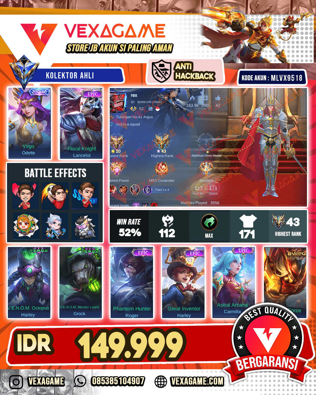 Lancelot Epic | Oddete Zodiac