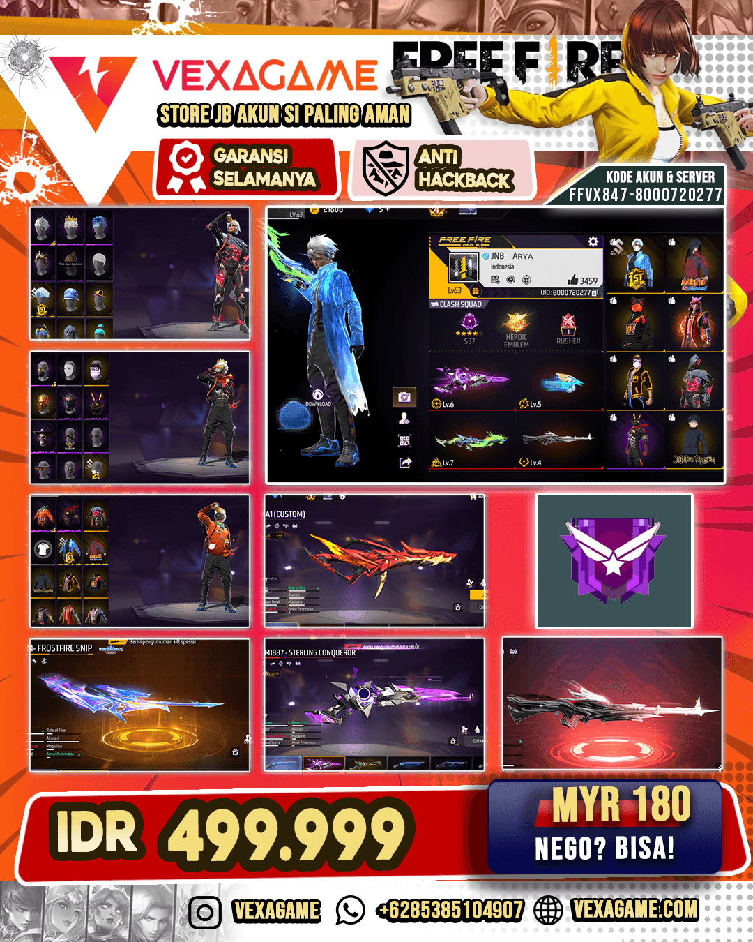 6 EVO MAX 2 | SG 5 RASA | TINJU EVO MAX | VAULT OTW 250 | CELANA ANGEL PUTIH | JENGGOT NEON | BUNDEL JJK | BUNDLE BUNNY MERAH |