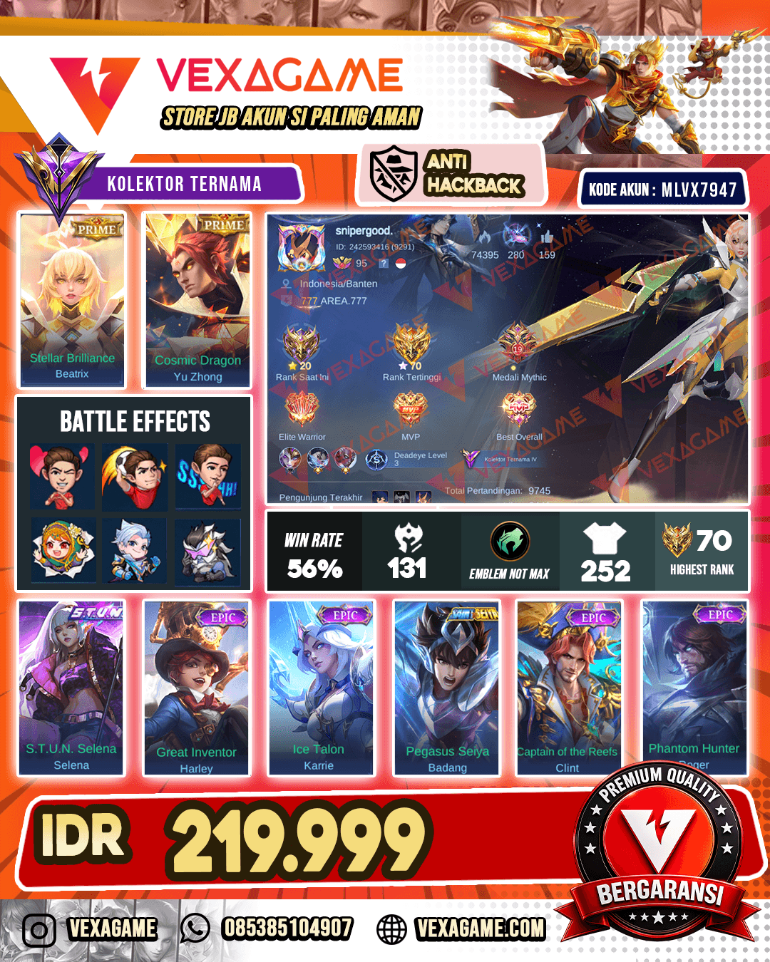 Beatrix Prime | Yu Zhong Prime | Selena Stun