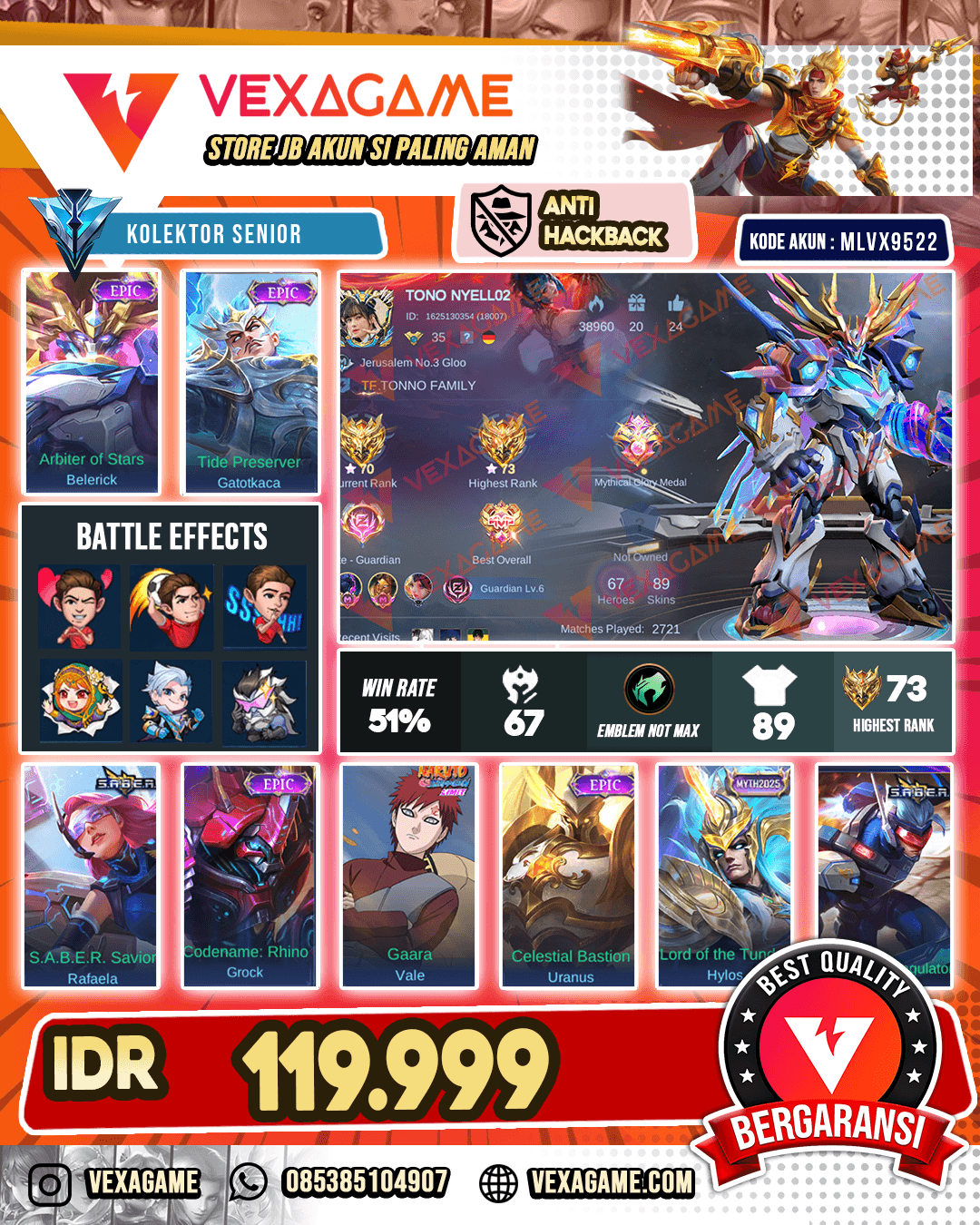 Balerick Epic | Gatotkaca Epic