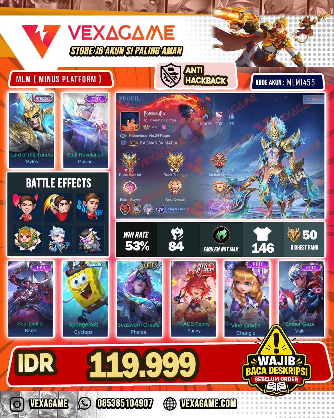 Hylos MYTH | Gusion Epic