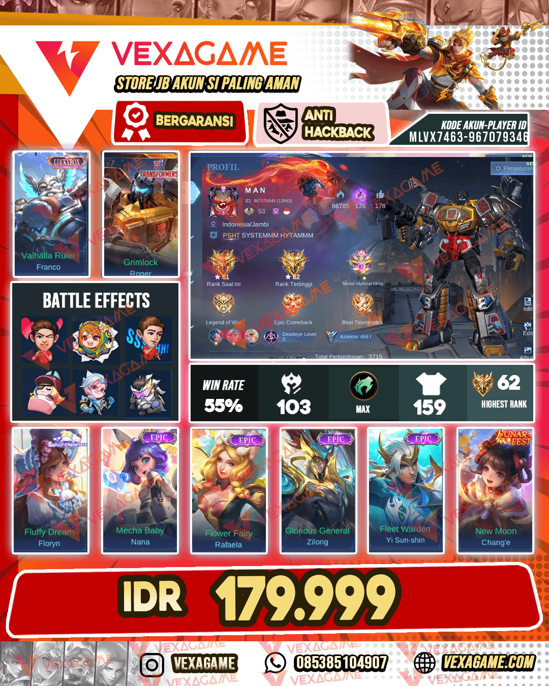 Roger Transformers X Franco Luckybox | Emblem MAX
