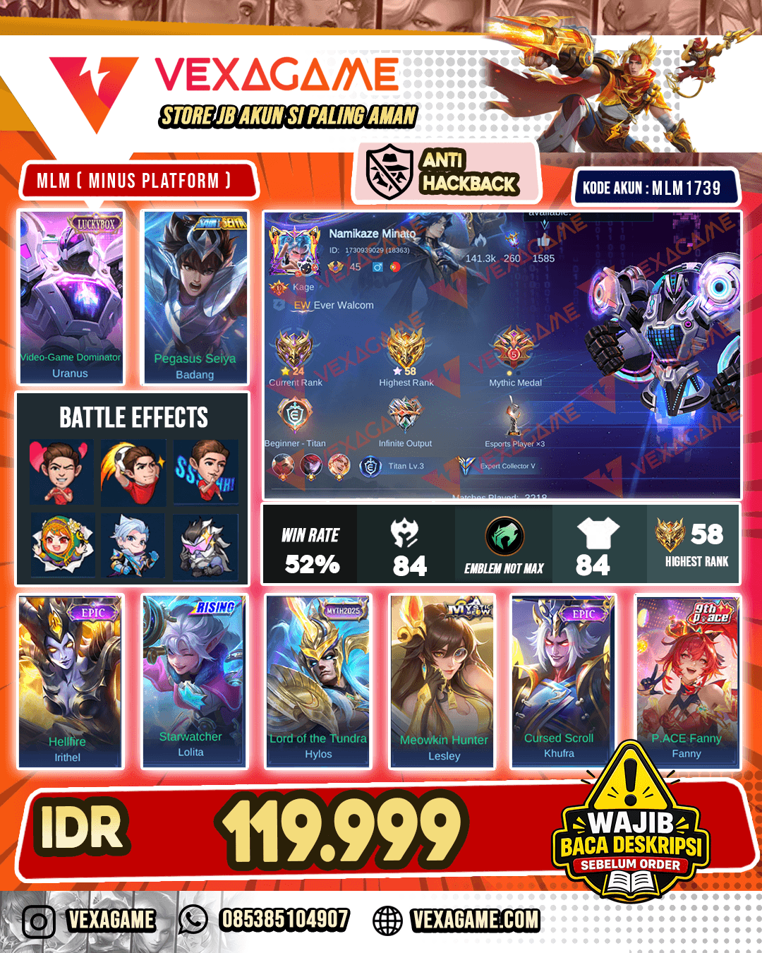 Uranus Luckybox X Badang Saint Seiya
