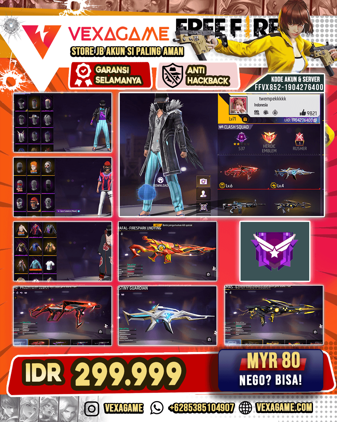 VAULT TW 496 SPEK GACOR OTW MAX 1 EVO 2 SG MAMBA