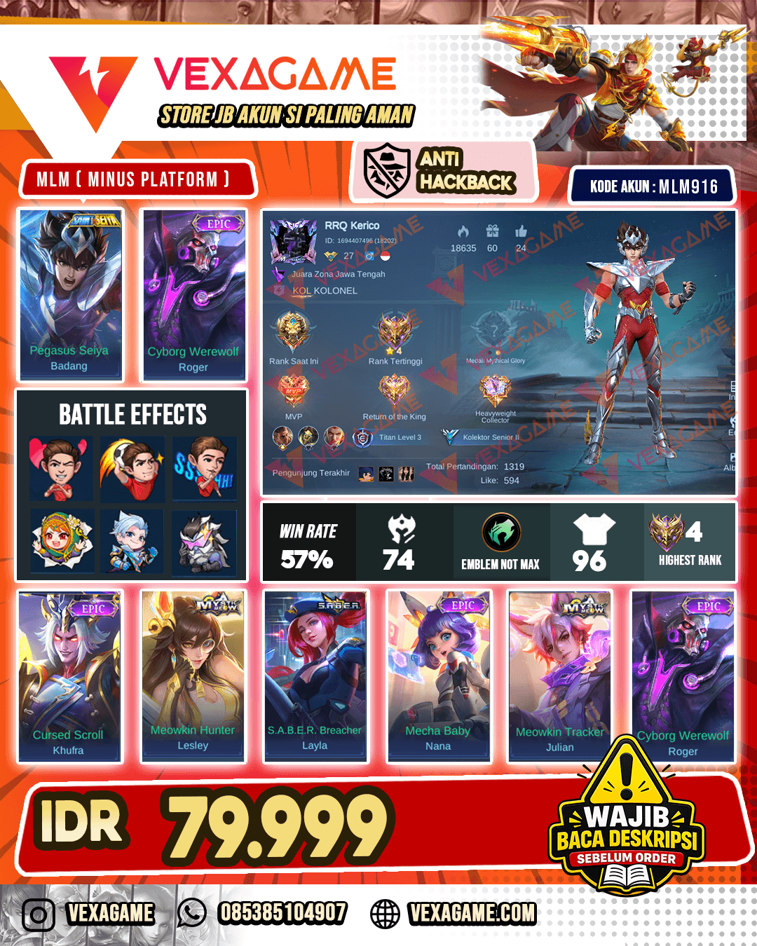 Badang Saint Seiya X Roger Epic