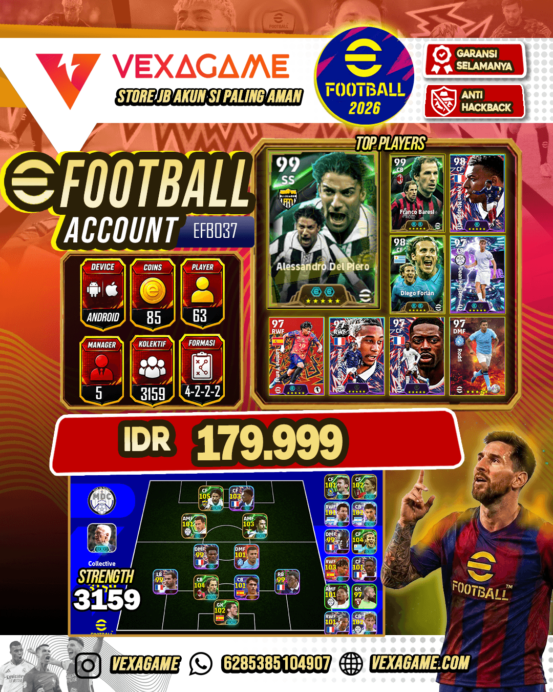 Delpiero Epic limit | Franco Baresi Epic limit | Mbappe Epic Limit