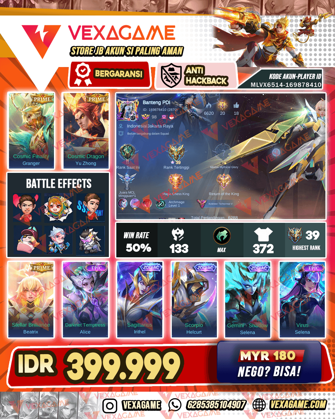 3 Prime | 3 Zodiac | Emblem + Hero MAX