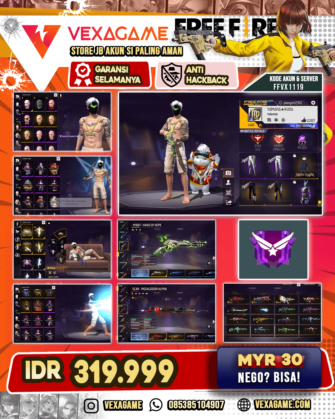 3 EVO 1 MAX | SG LUMUT | VAULT 250++