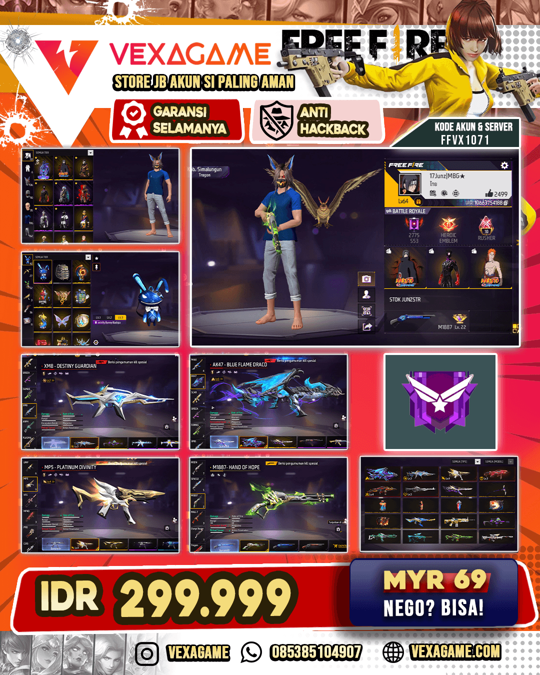 6 EVO 1 TW MAX | SG LUMUT | BUNDLE VOID | TAS BUNNY | VAULT OTW 200