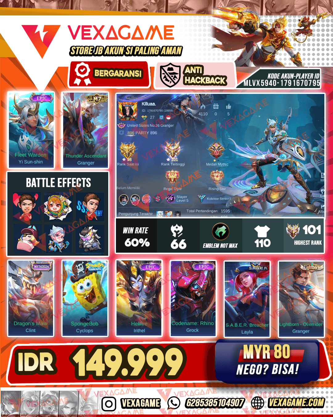 Yss Epic | Granger M7 | Ex Immo