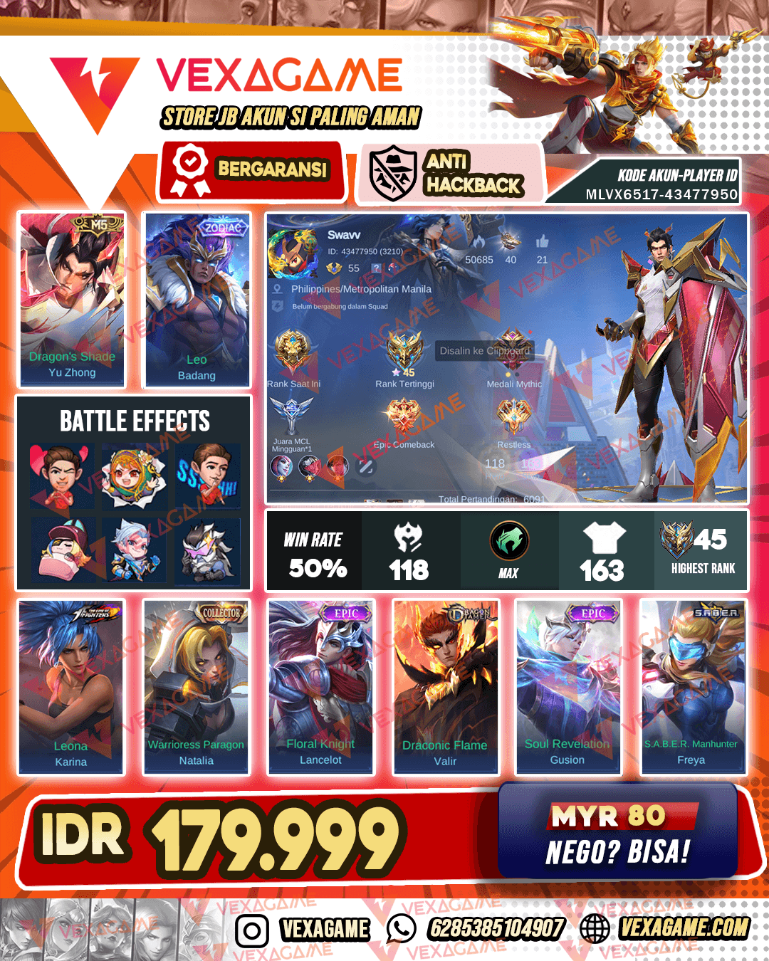 Yu Zhong M3 X Badang Zodiac | Emblem MAX