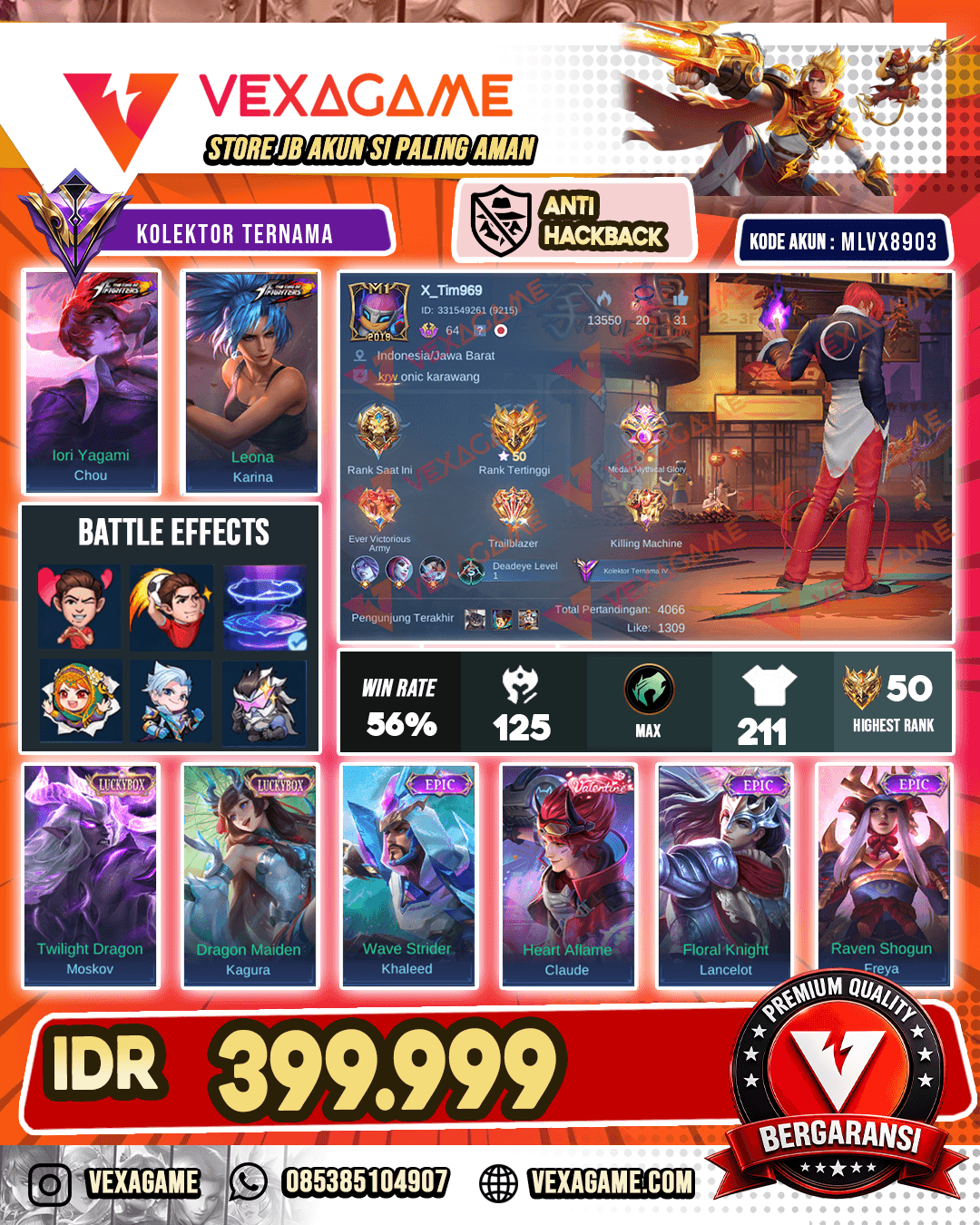 Chou KOF | 2 Luckybox | Recall Tas Tas