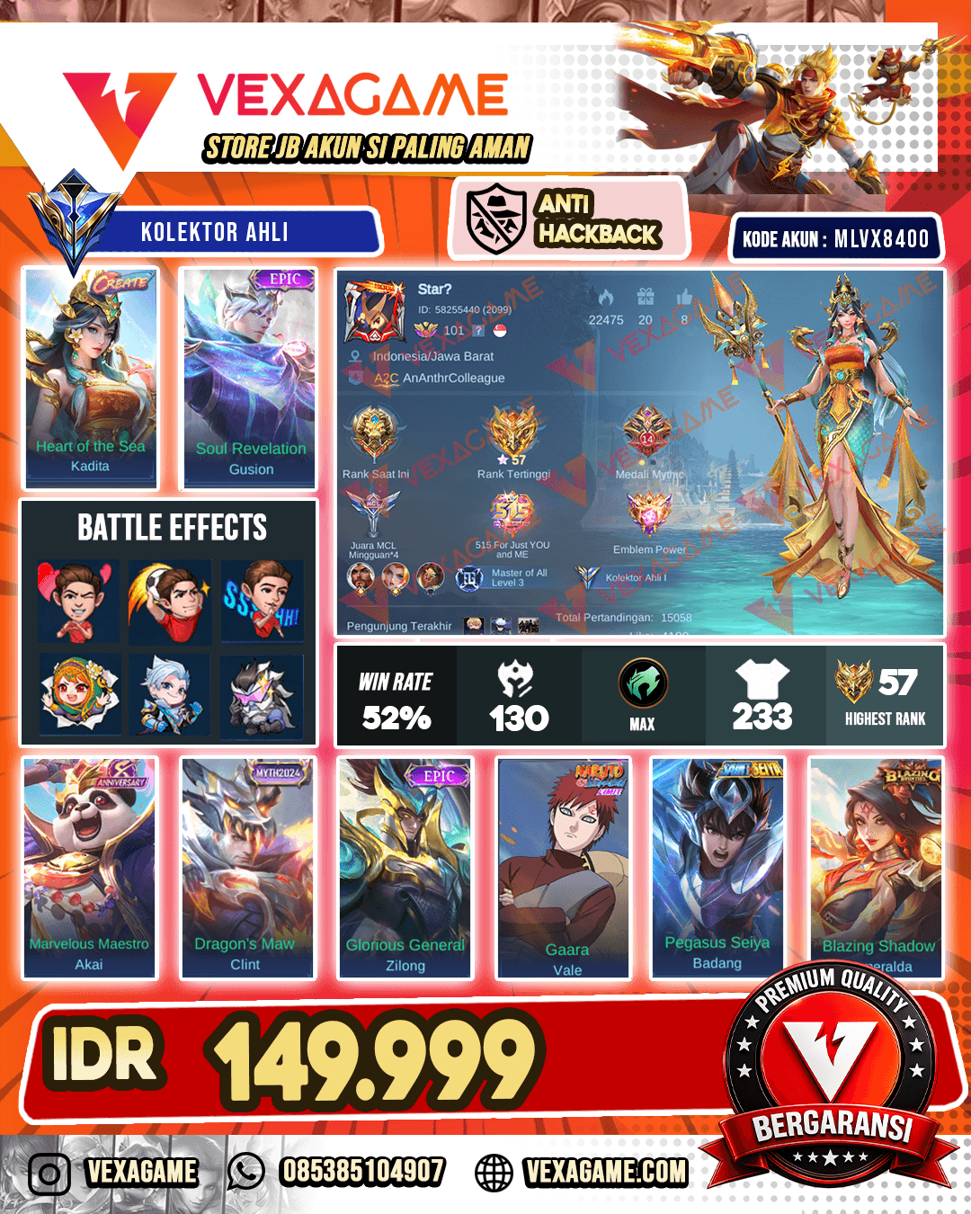 Kadita Create | Gusion Epic