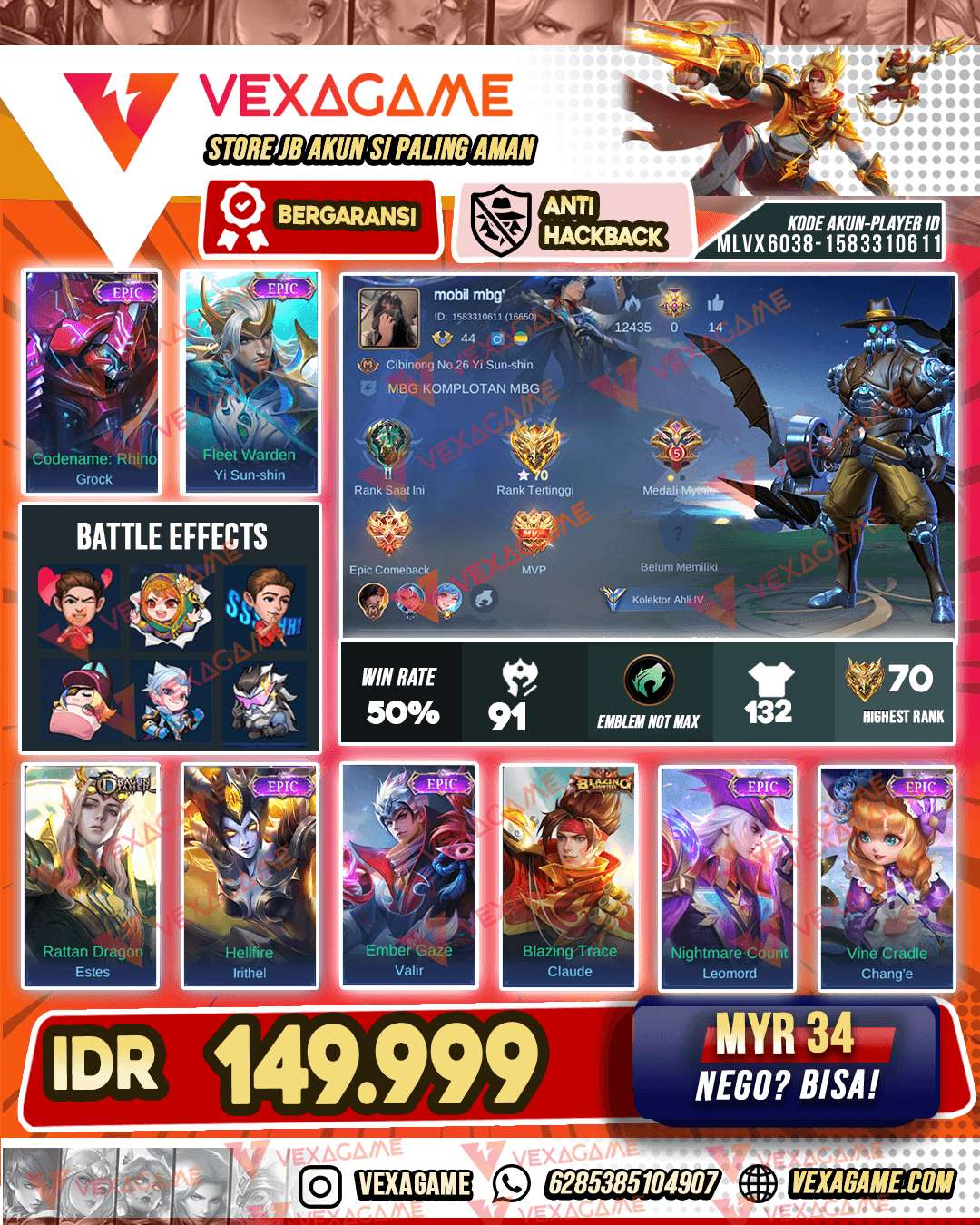 YSS Epic | Grock Epic | Claude Blazing