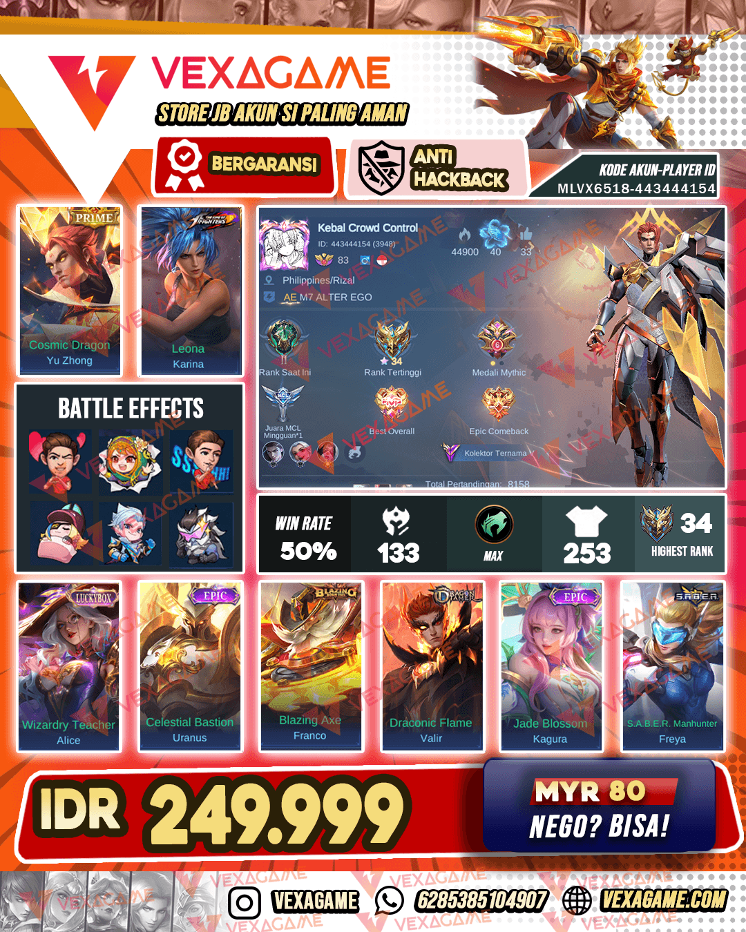 Yu Zhong PRIME X Alice Luckybox | Emblem MAX & Hero MAX