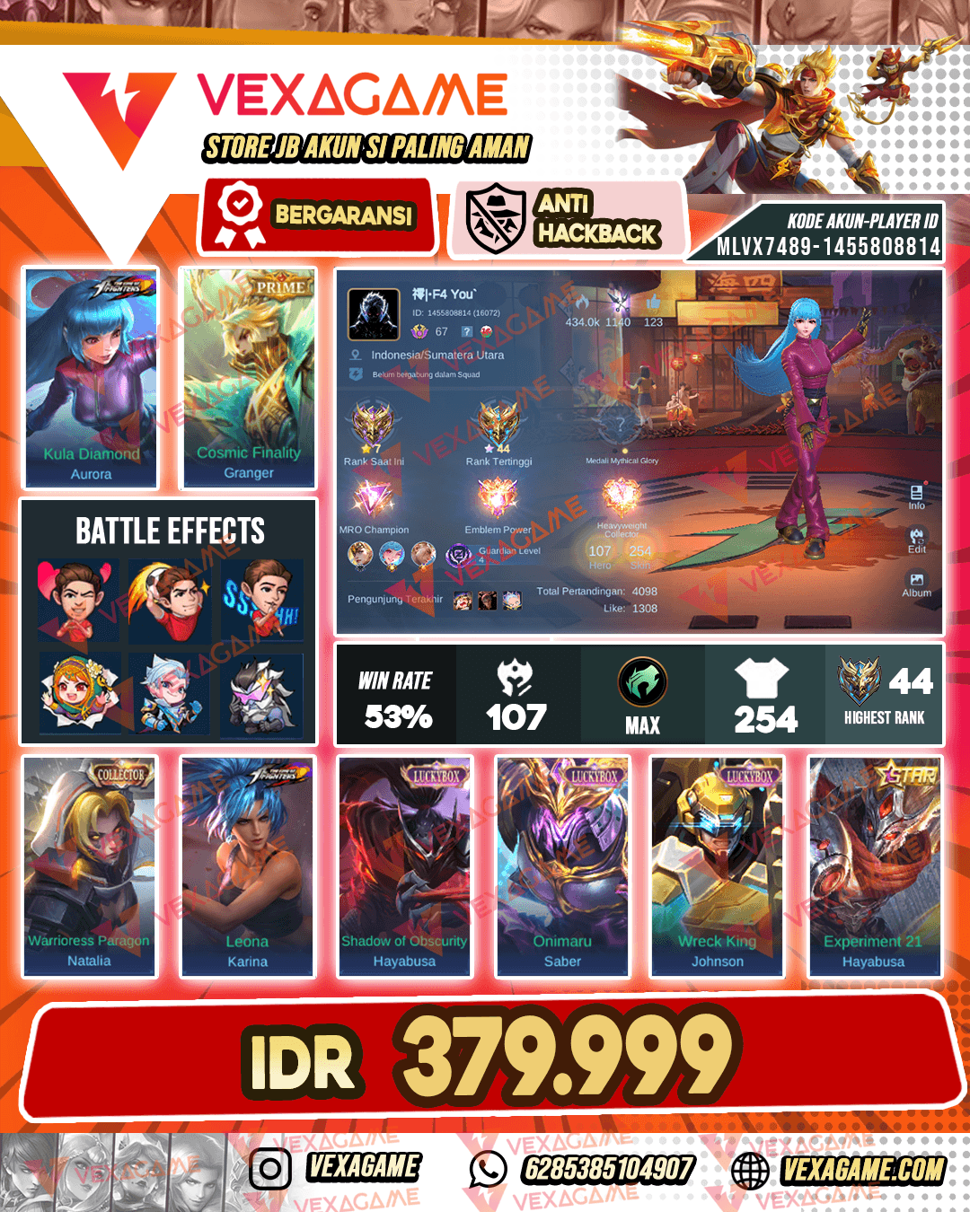 Aurora KOF | 3 Luckybox | Emblem Max