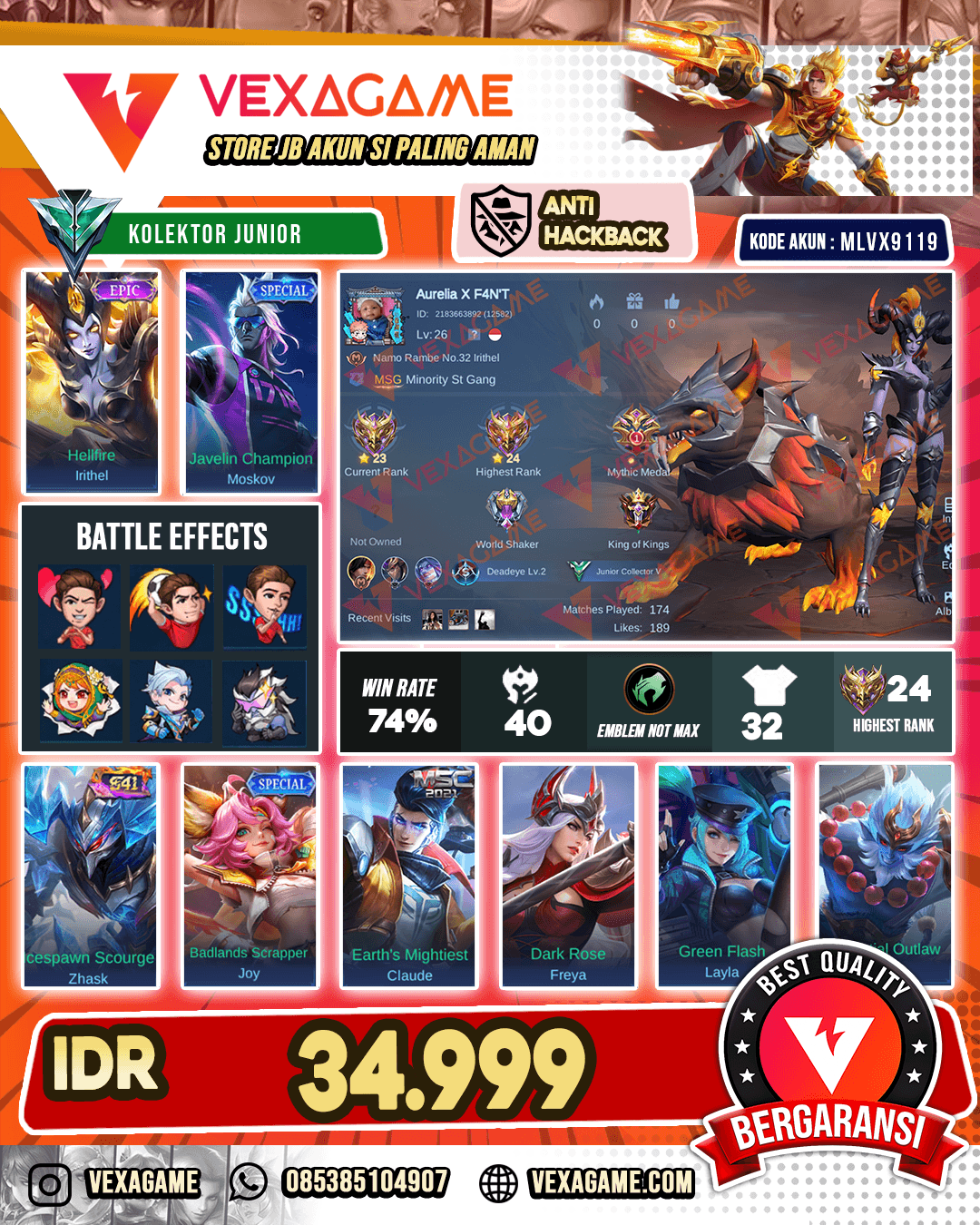 Irithel Epic Murah