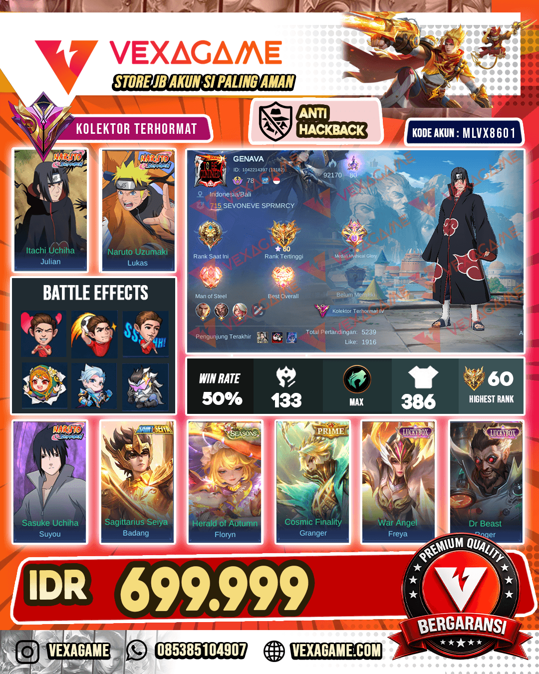 Julian Itachi X Lukas Naruto X Suyou Sasuke | Badang Saint Seiya Gold | Floryn Seasons | 4 Annual Star