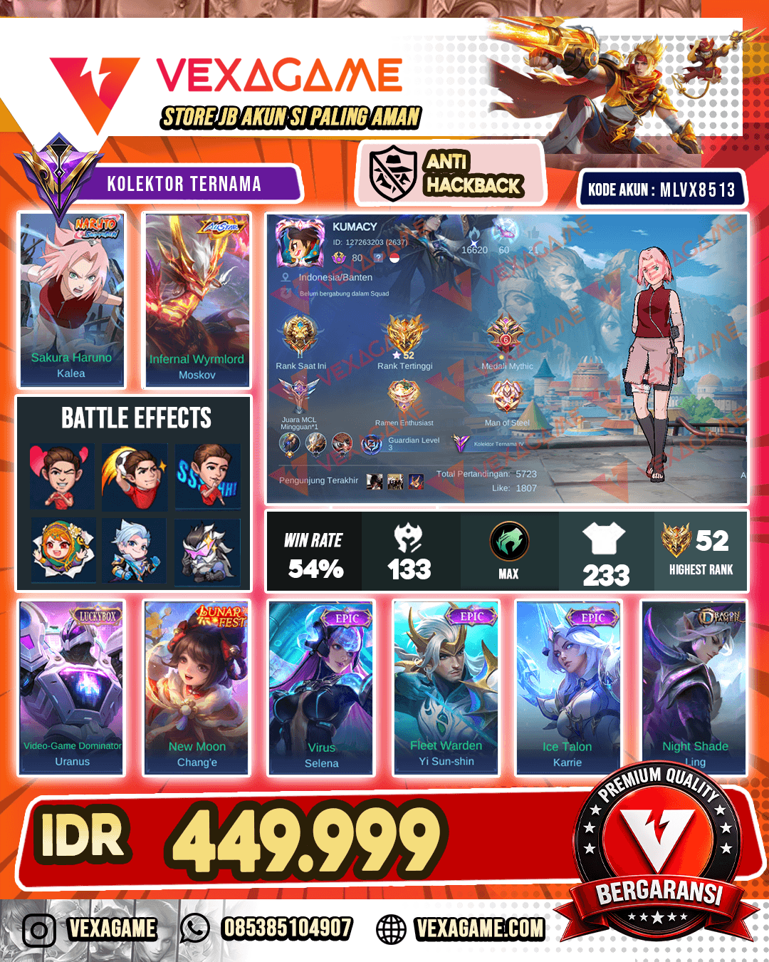 Kalea Sakura | Moskov Allstar | Uranus Luckybox