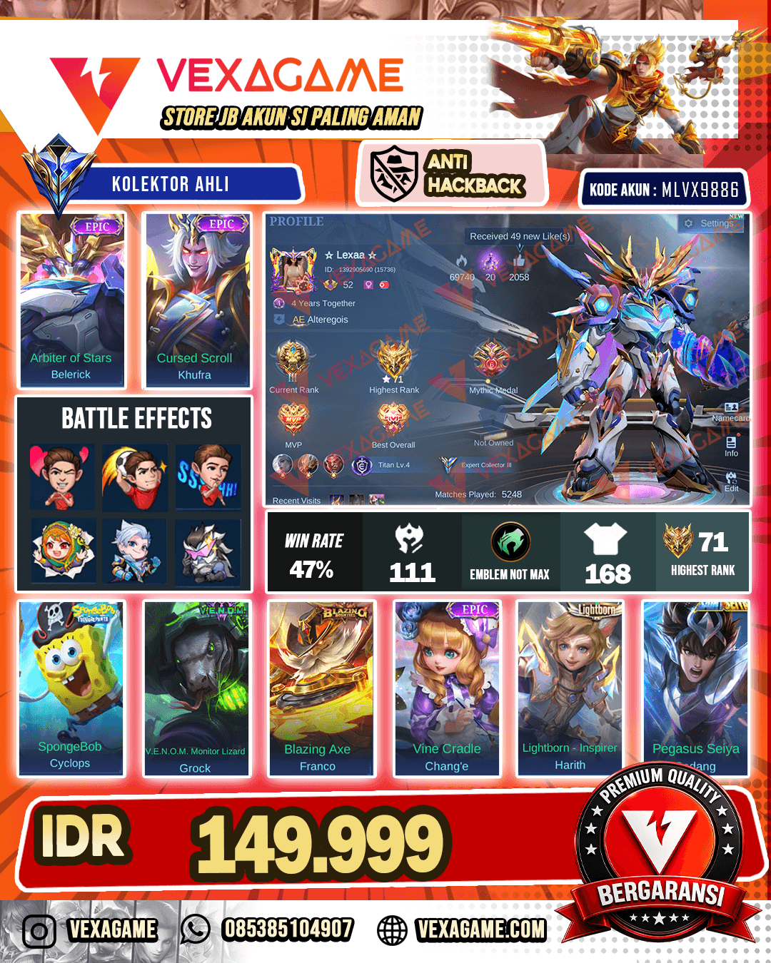 Belerick Epic | Khufra Epic