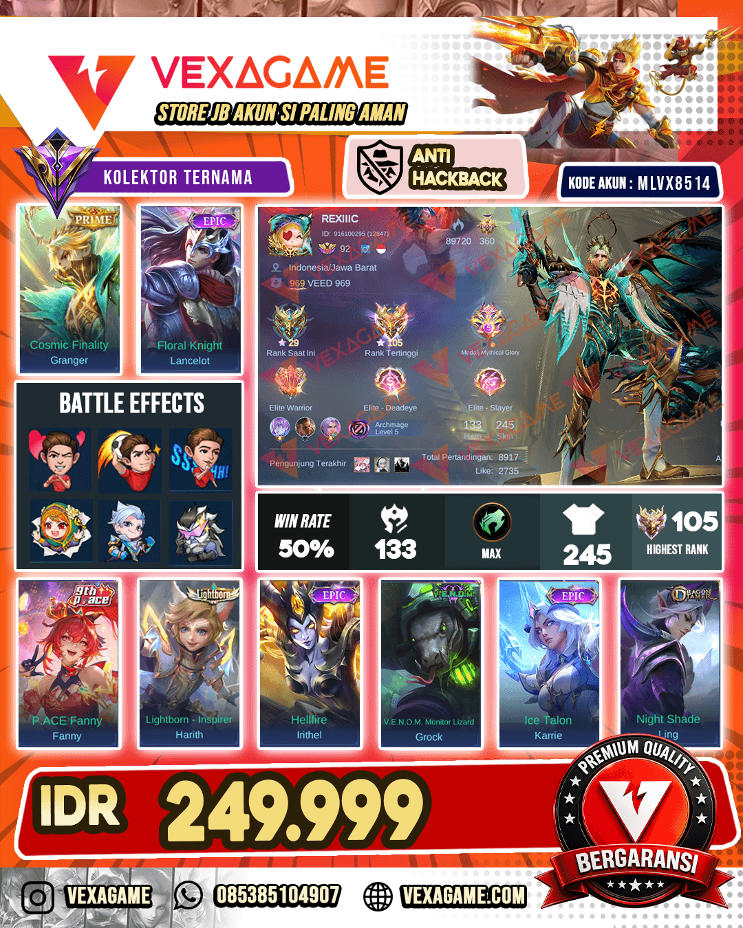 Granger Prime | Lancelot Epic | EX IMMO