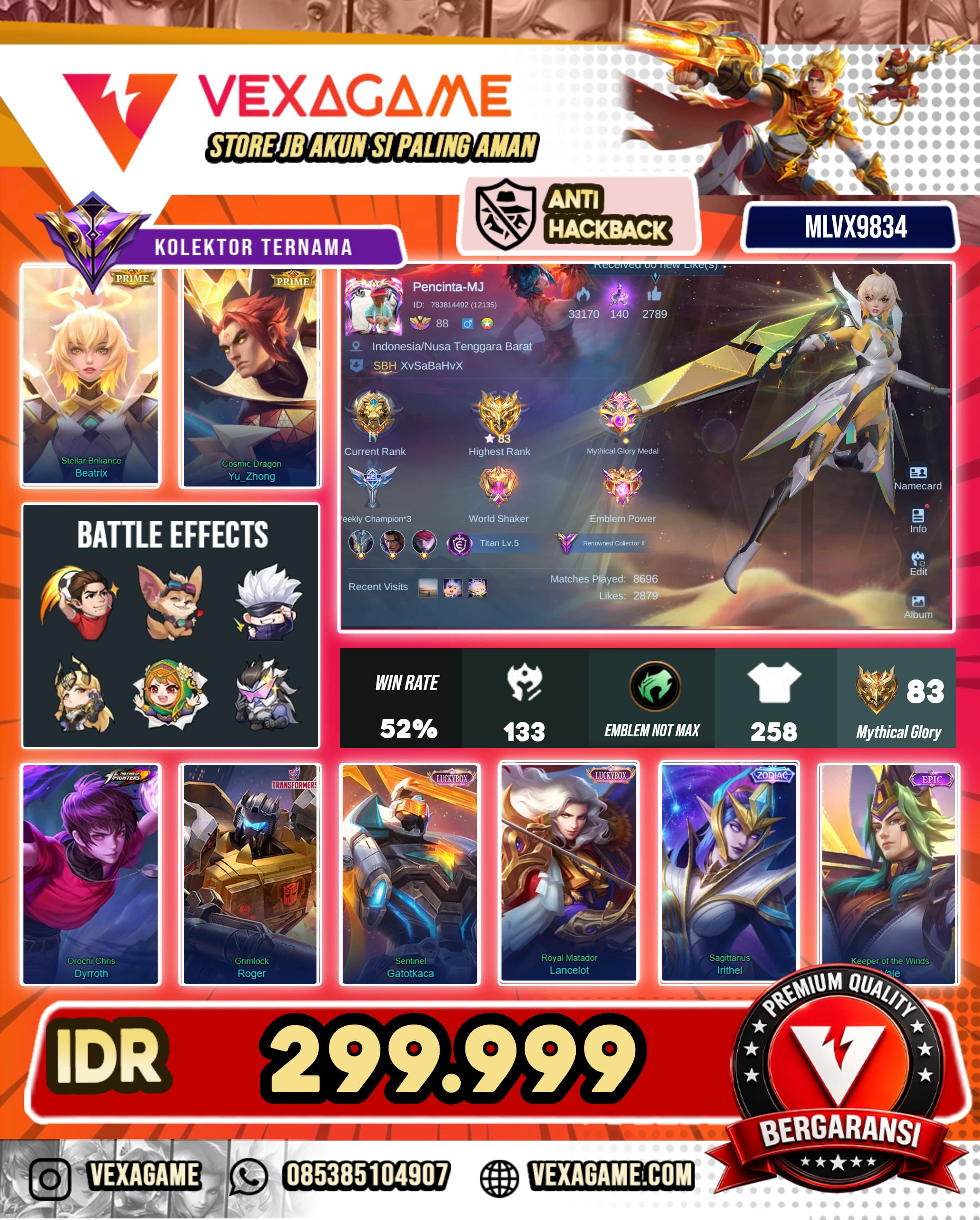 Beatrix Prime | Yuzhong Prime | Dyroth Kof | 2 Luckybox