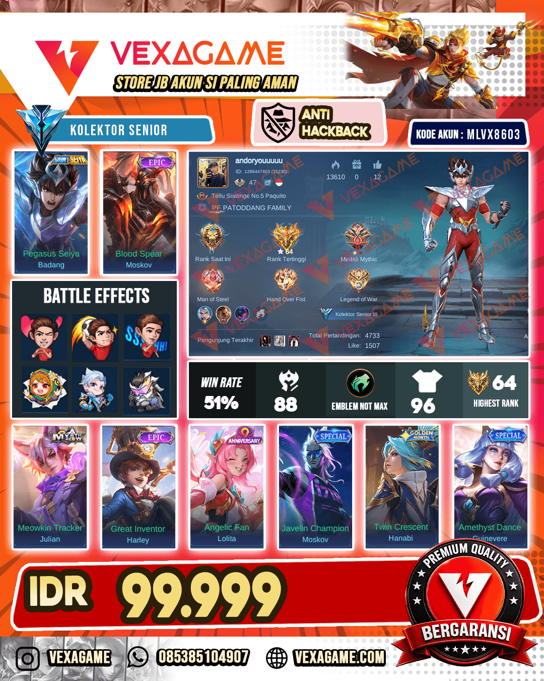 Badang Saint Seiya X Moskov Epic