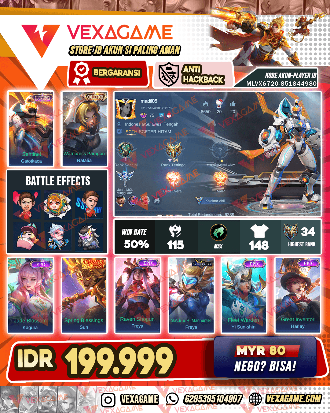 Gatotkaca Luckybox | Sun Lunar Fest | Emblem MA X