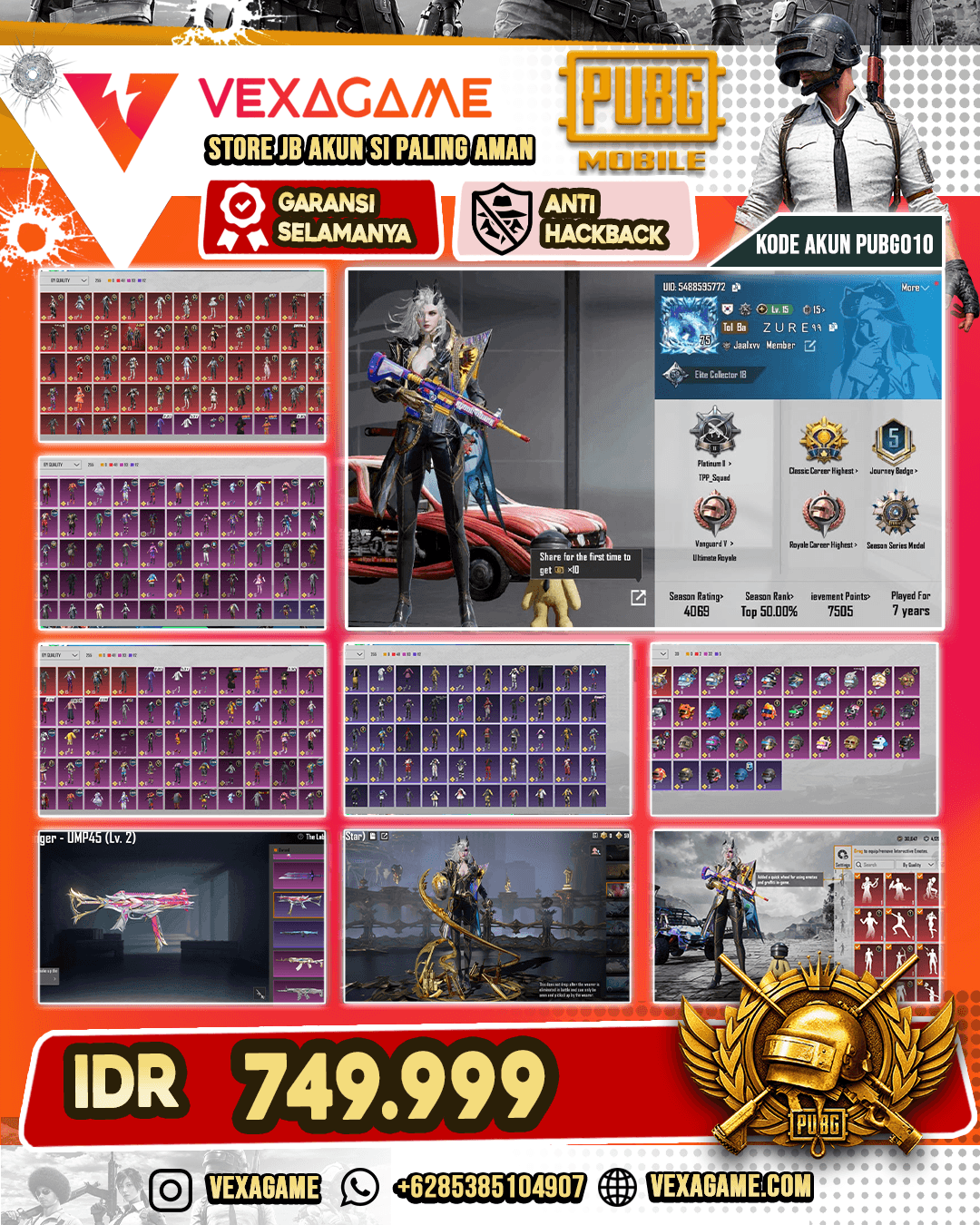 LV 76 | Avatar+title mythic fashion | X-SUIT Dravion Bintang 1 |A1.2.7.8.12.13.14.15.16.20 Max |Total set mythic 48