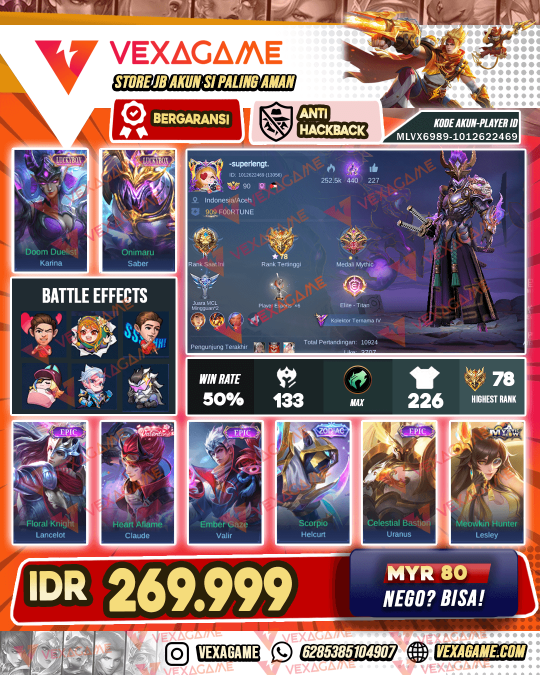 Saber Luckybox | Karina Luckybox | Healcurt Zodiac | Emblem & Hero MAX