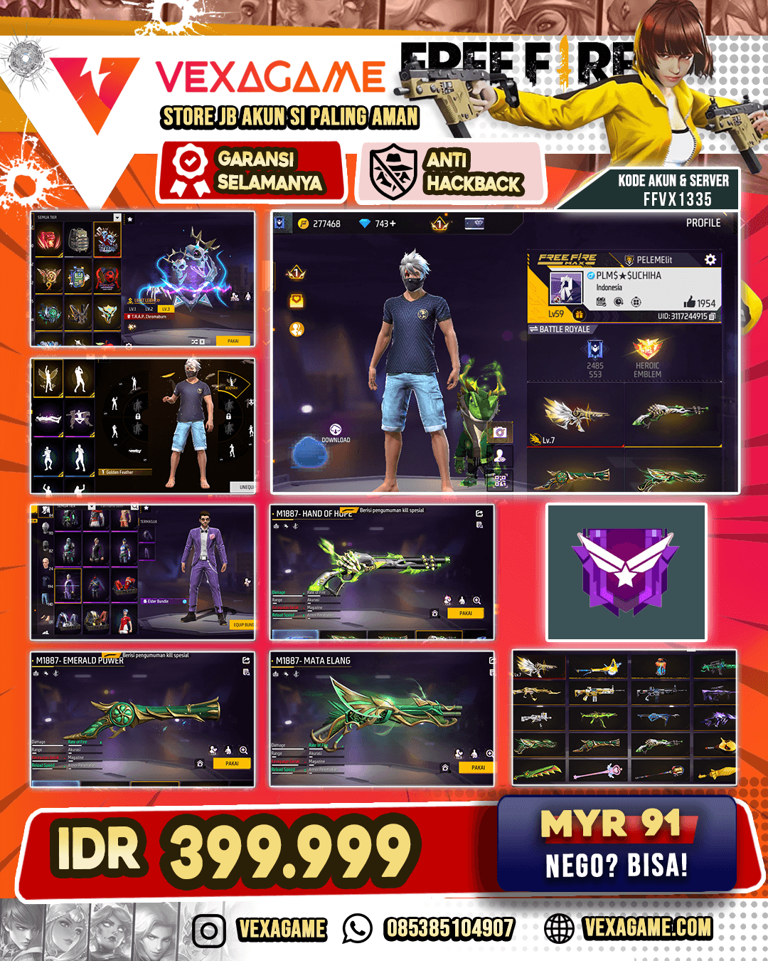 SG 3 RASA (MATEL - LUMUT - TEROMPET) | 1 EVO MAX (MP5) | VAULT OTW 200