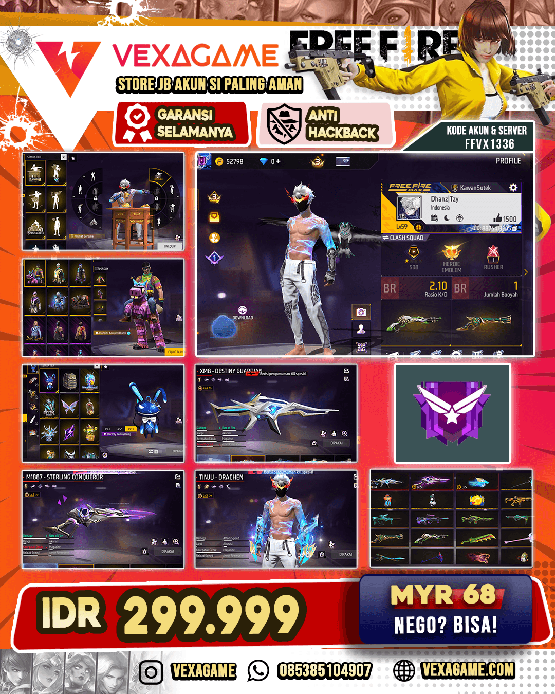 SG LUMUT X SG TROMPET | 2 EVO | EVO TINJU MAX | VAULT 100++
