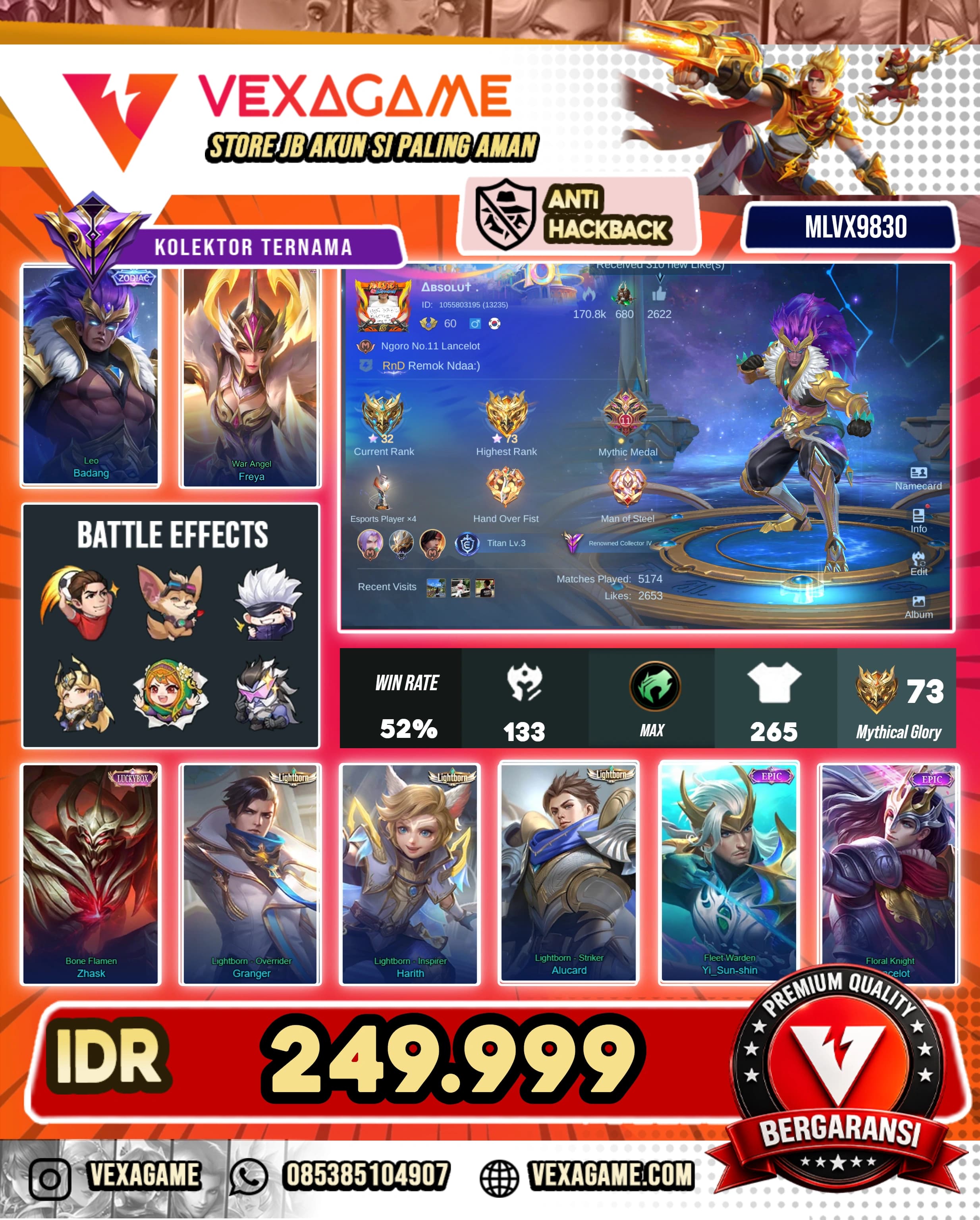 Badang Zodiac | Freya Luckybox | Zhask Luckybox