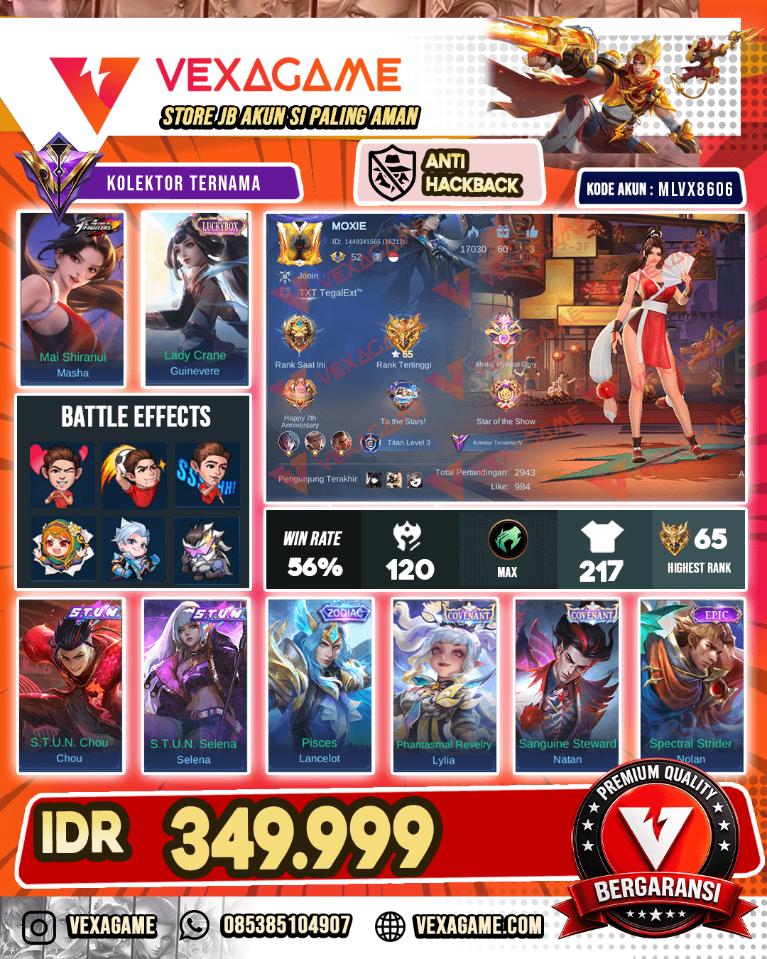 Masha Kof | Guinevere Luckybox | 1 Annualstar | 3 M Series | 2 Stun | 2 Zodiac | 2 Covenant