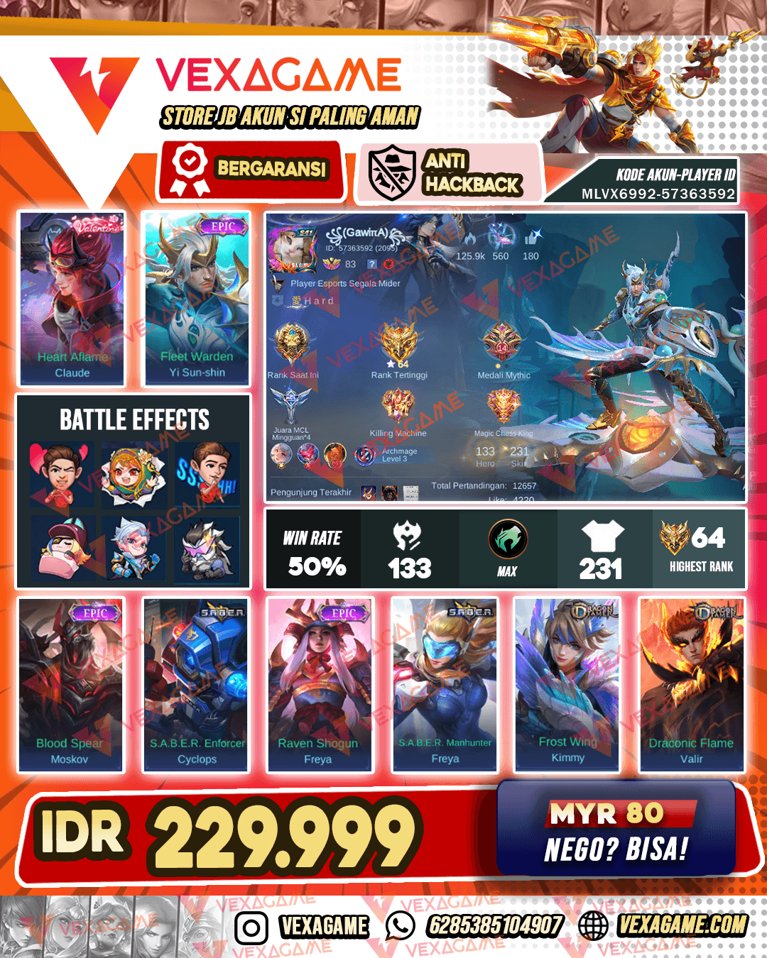 YSS Epic | Claude Valntine | Emblem & Hero MAX