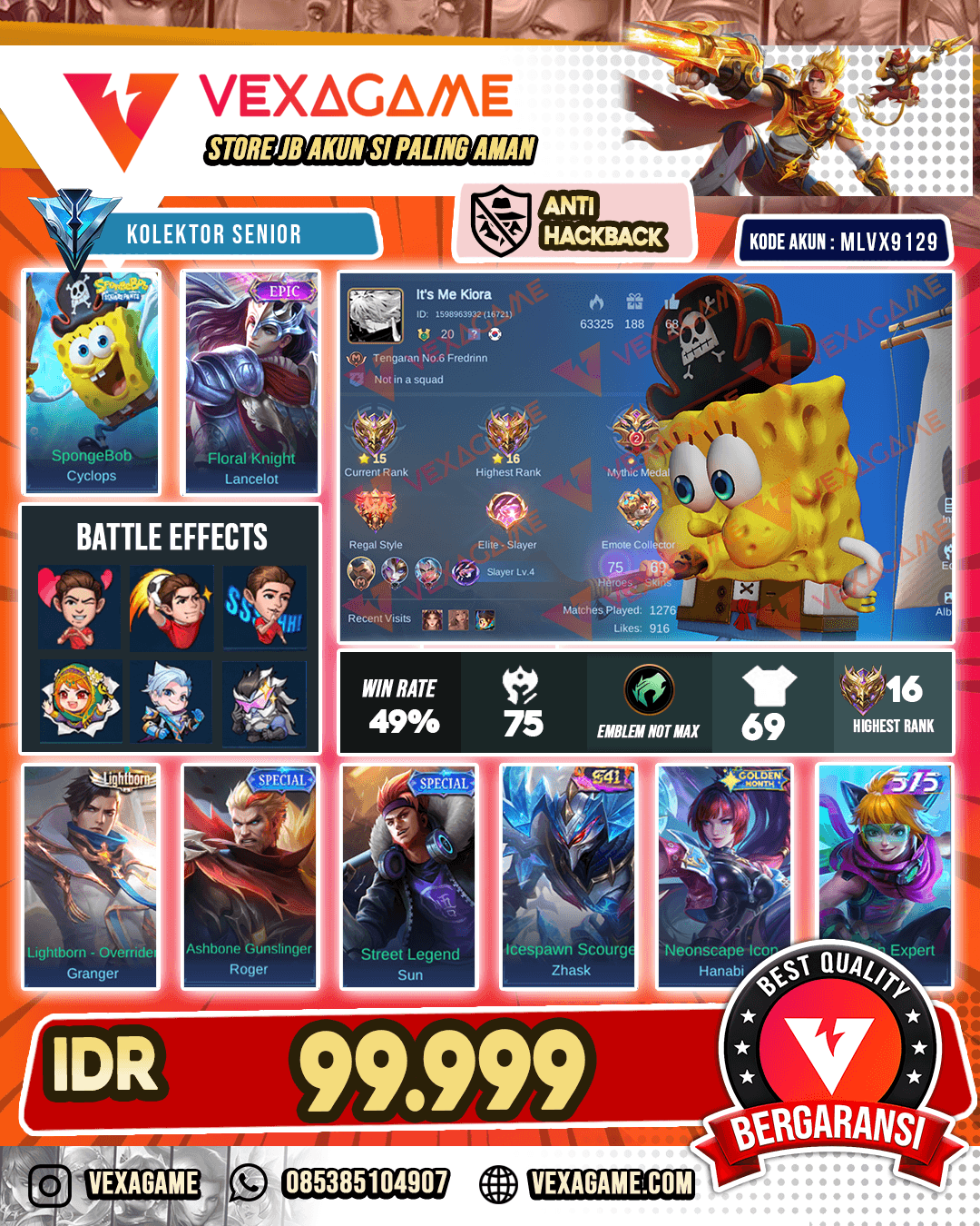 Cyclop Spongebob x Lancelot Epic